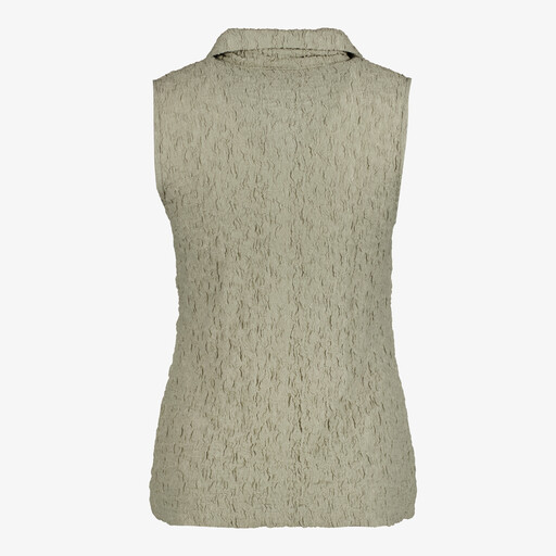 Mouwloze dames blouse groen