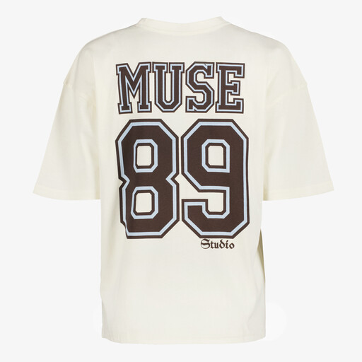 Dames T-shirt met backprint wit