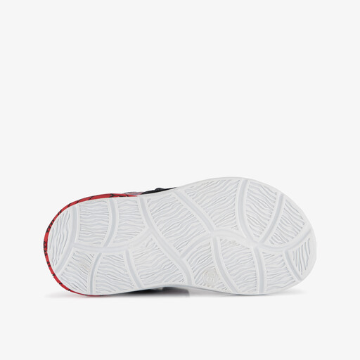 Jongens sandalen met lichtjes zwart rood