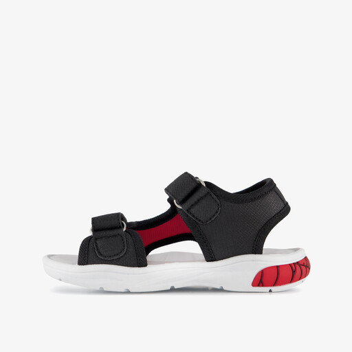 Jongens sandalen met lichtjes zwart rood