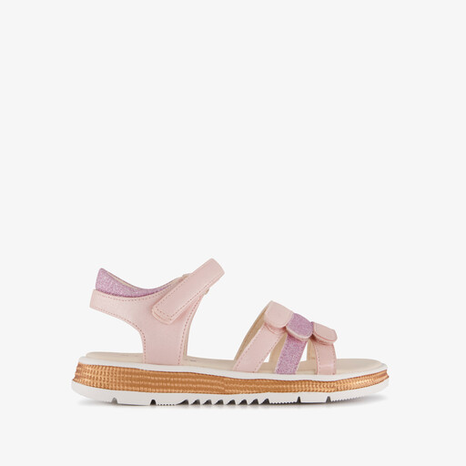 Meisjes sandalen met glitters roze paars
