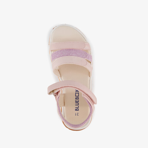 Meisjes sandalen met glitters roze paars