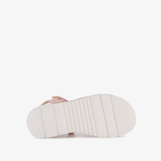 Meisjes sandalen met glitters roze paars