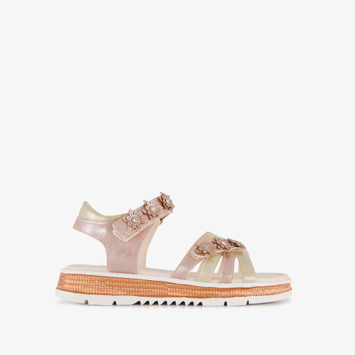 Meisjes sandalen roze brons