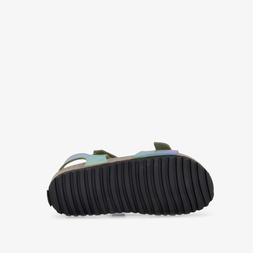 Meisjes bio sandalen metallic multicolor