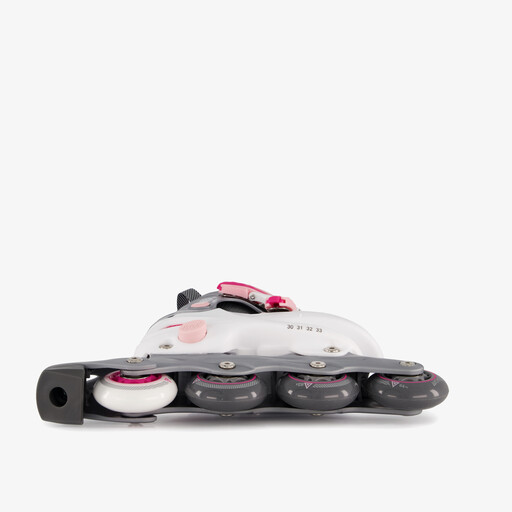 Kinder hardboot skeelers wit roze