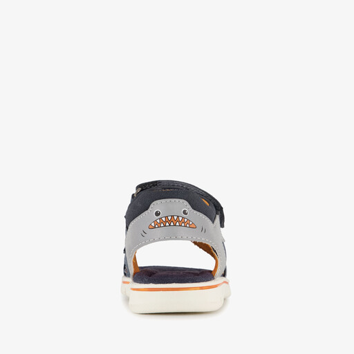 Jongens sandalen met haai blauw