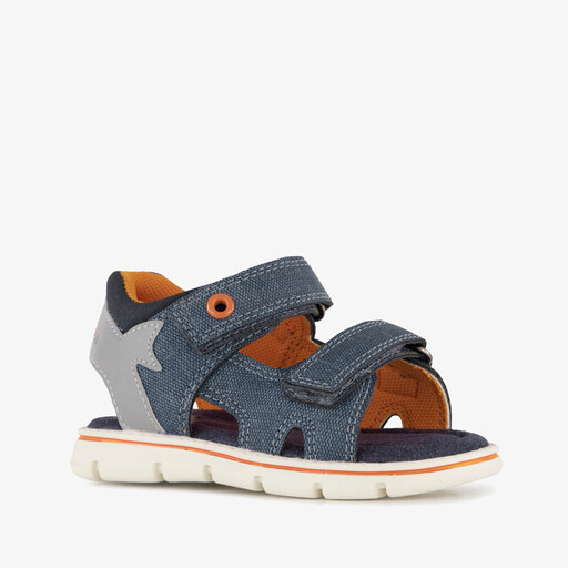 Jongens sandalen met haai blauw