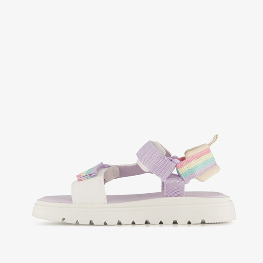 Sandalen meisjes met regenboog