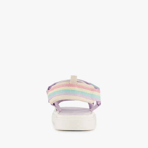 Sandalen meisjes met regenboog