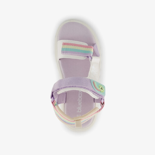 Sandalen meisjes met regenboog