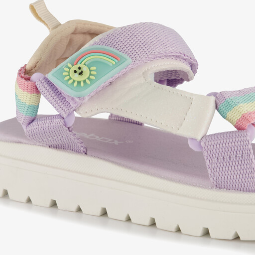 Sandalen meisjes met regenboog