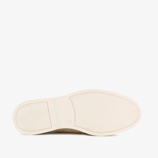 Suède heren instappers beige