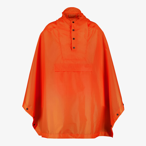 Kinder regenponcho oranje