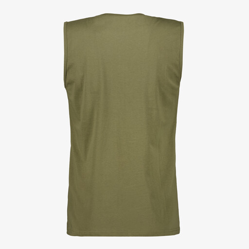 Heren singlet met opdruk groen