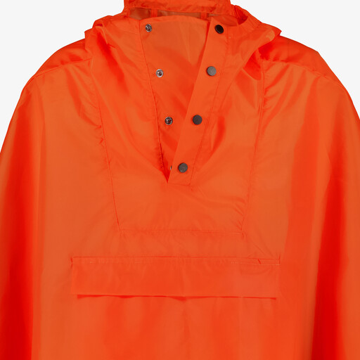 Kinder regenponcho oranje