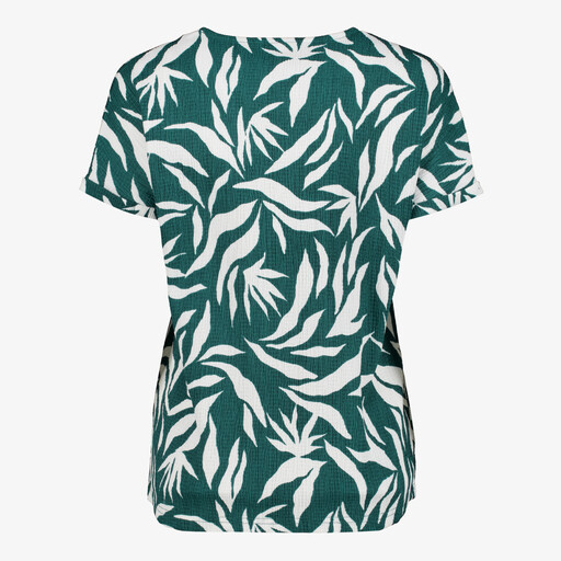 Dames top met print groen wit