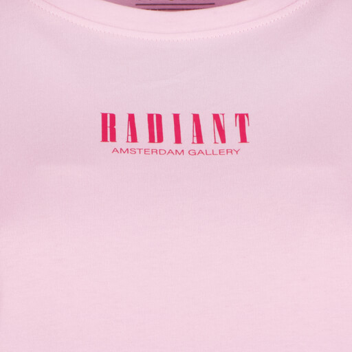Dames T-shirt met backprint roze