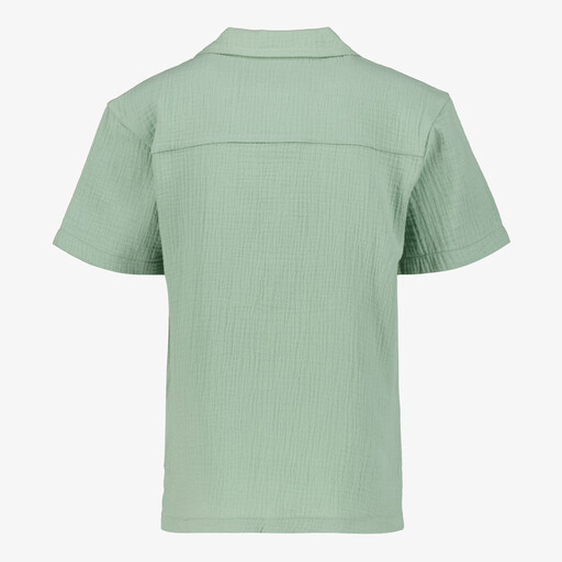 Jongens overhemd met korte mouwen groen