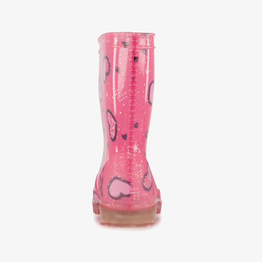 Kinder regenlaarzen met lichtjes roze