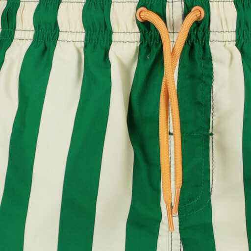 Gestreepte jongens zwembroek groen beige