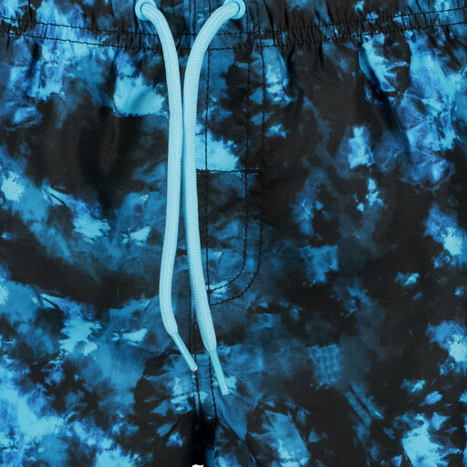 Jongens zwembroek met print zwart blauw