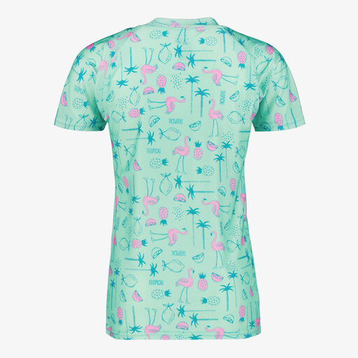 Kinder UV zwemshirt met korte mouwen groen