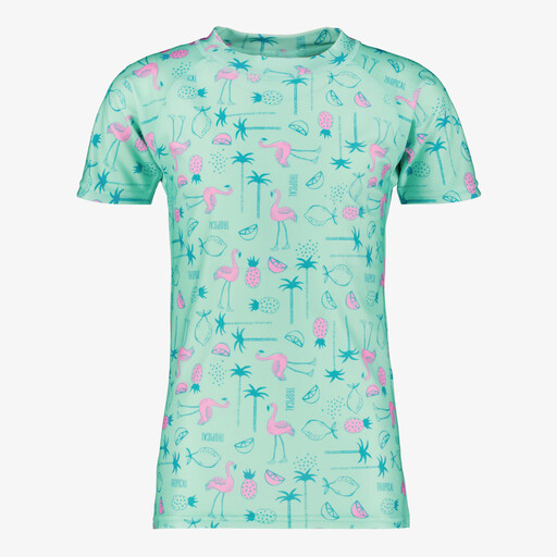 Kinder UV zwemshirt met korte mouwen groen
