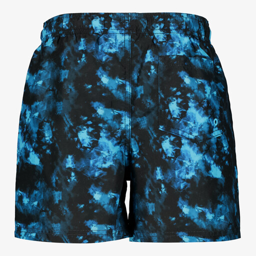 Jongens zwembroek met print zwart blauw