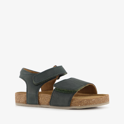Leren jongens sandalen donkergroen