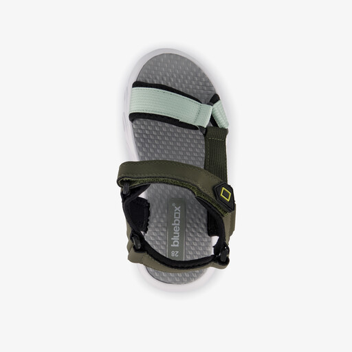 Sandalen jongens groen met lampjes