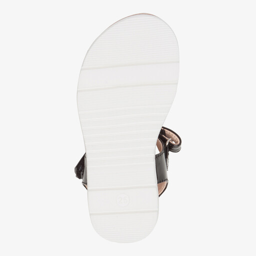 Meisjes lak sandalen met luipaardprint