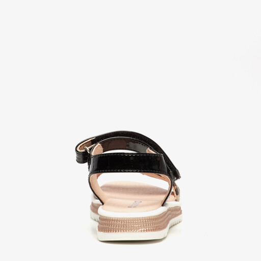 Meisjes lak sandalen met luipaardprint