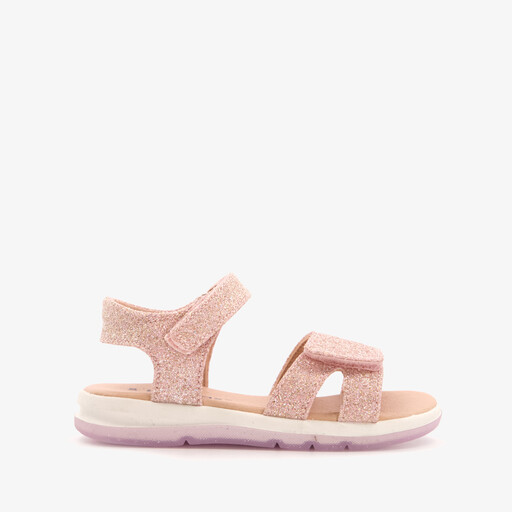 Meisjes sandalen roze met glitters