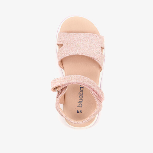 Meisjes sandalen roze met glitters