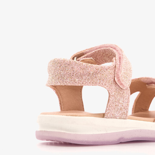 Meisjes sandalen roze met glitters