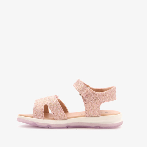Meisjes sandalen roze met glitters