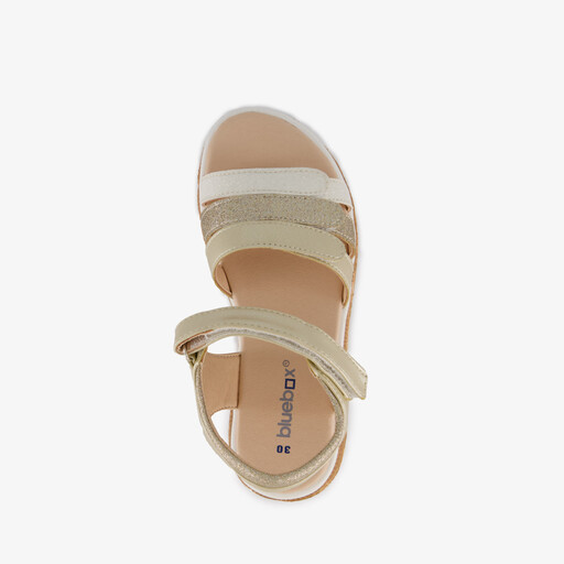 Meisjes sandalen met glitters goud