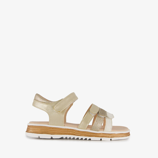 Meisjes sandalen met glitters goud