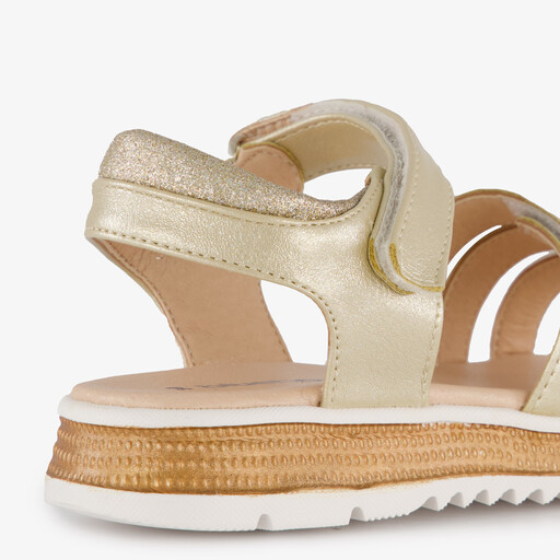 Meisjes sandalen met glitters goud
