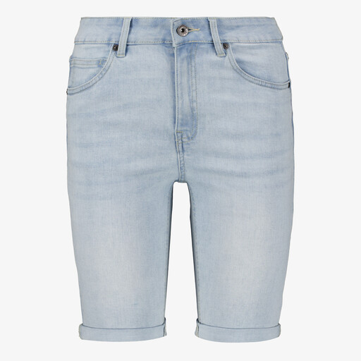Dames denim bermuda lichtblauw