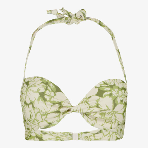 Voorgevormde dames bikinitop met bloemenprint