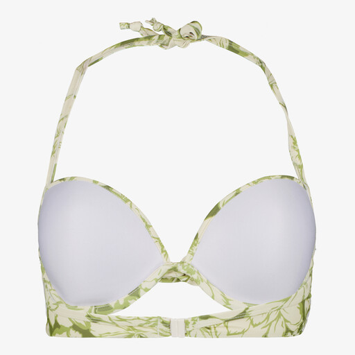 Voorgevormde dames bikinitop met bloemenprint