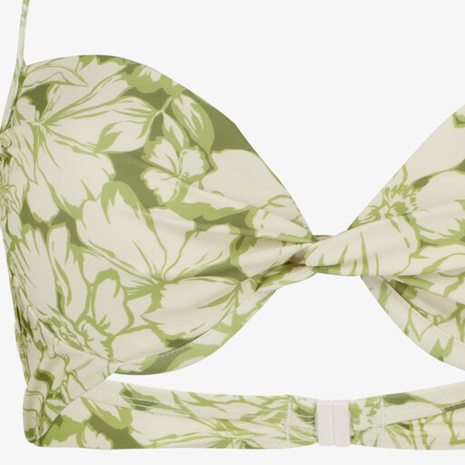 Voorgevormde dames bikinitop met bloemenprint