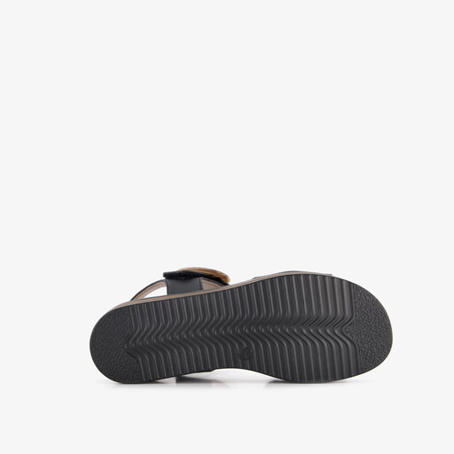 Dames sandalen zwart bruin