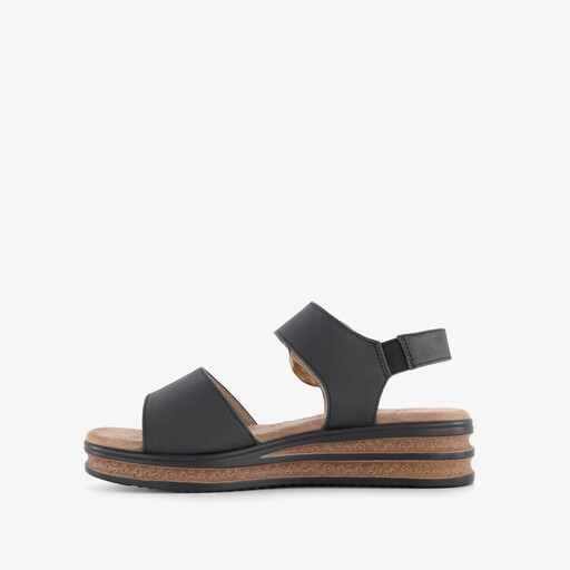 Dames sandalen zwart bruin