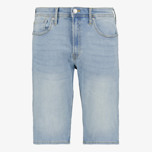 Heren denim short lichtblauw