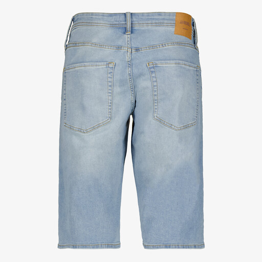 Heren denim short lichtblauw