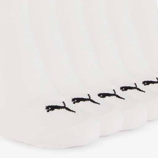 6 paar unisex sneakersokken wit