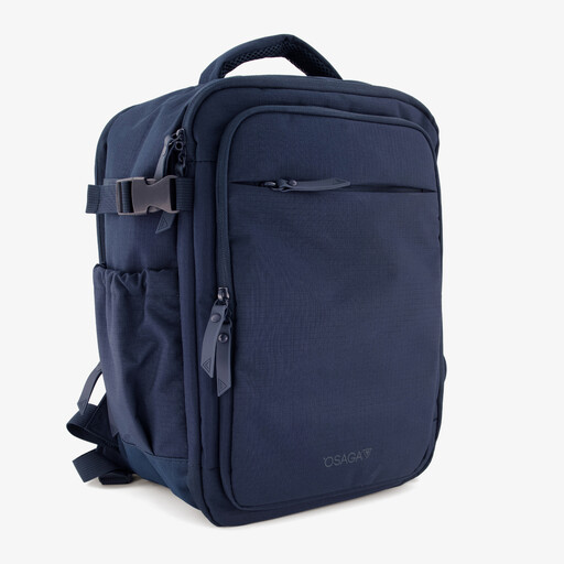 Rugzak en handbagagetas 24 liter blauw